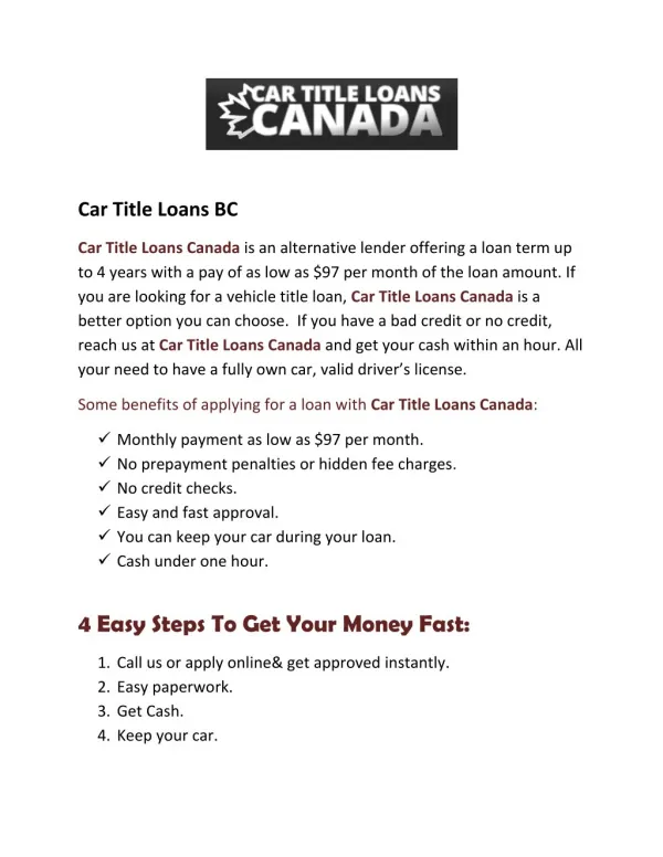 car title loans bc