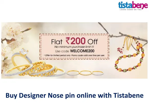 Buy Designer Nose pin online with Tistabene