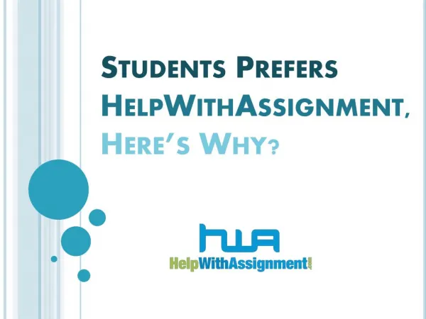 Students Prefers HelpWithAssignment, Here’s Why?