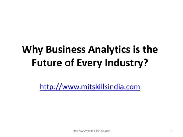 Why Business Analytics is the Future of Every Industry?