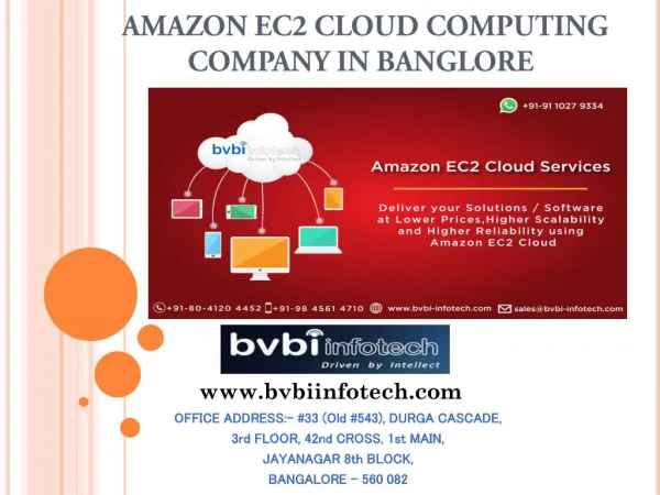 Amazon EC2 Cloud Consulting Company In Bangalore