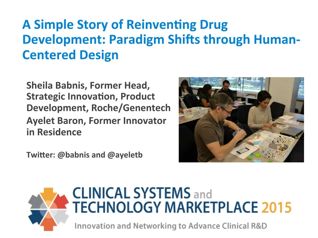 a simple story of reinven1ng drug development