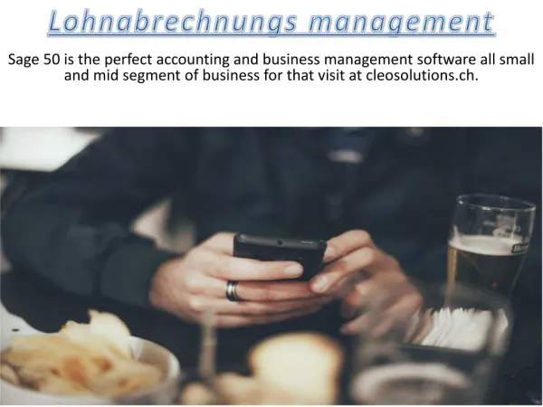 Lohnabrechnungs Management - Cleosolutions.ch