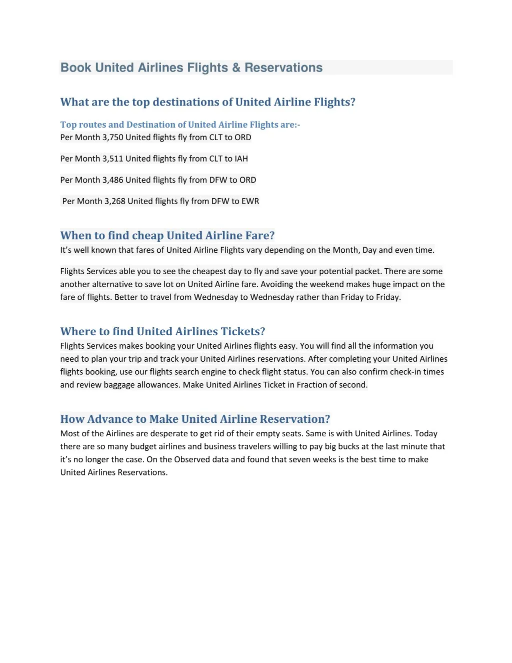 book united airlines flights reservations