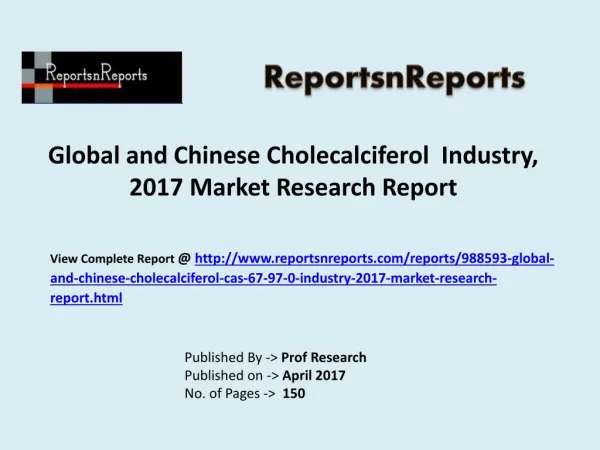 Cholecalciferol Market Trends and 2022 Forecasts for Manufacturers