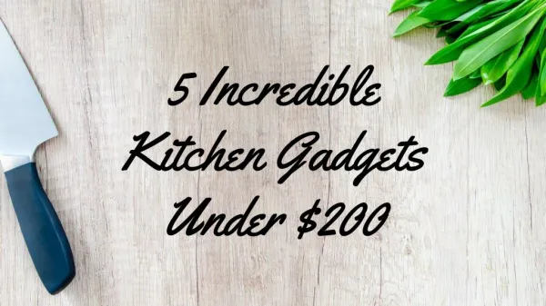 5 Incredible Kitchen Gadgets Under $200