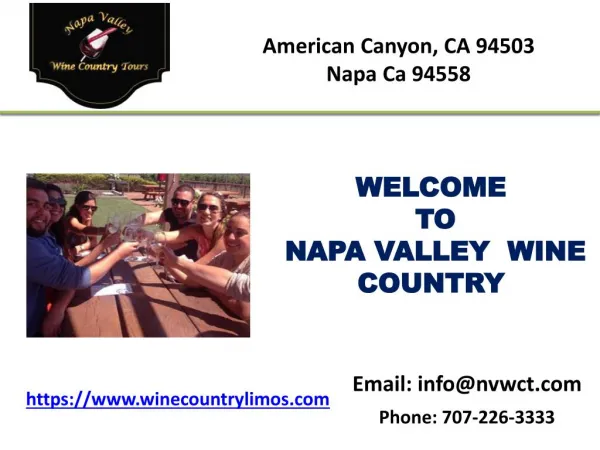 Napa valley california tours