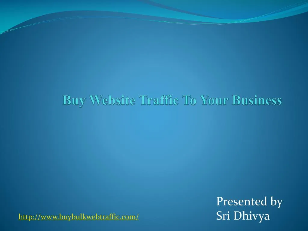 buy website traffic to your business