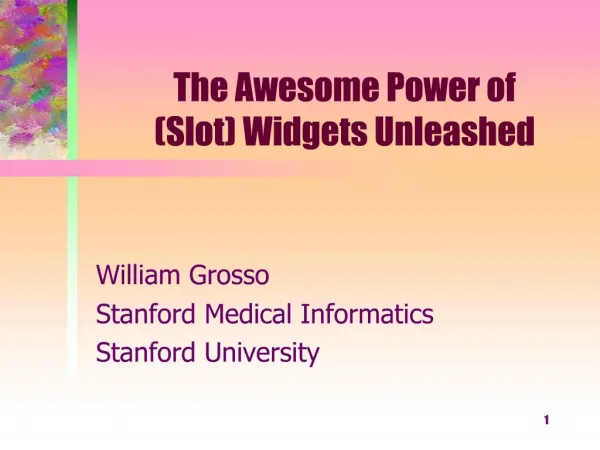 The Awesome Power of Slot Widgets Unleashed