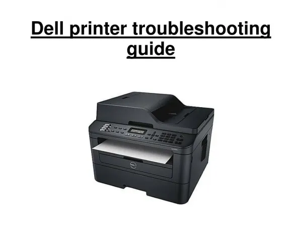 Dell printer troubleshooting guide