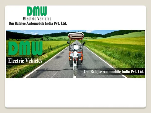 E rickshaw manufacturer in India