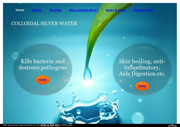 Best Natural Colloidal Silver Water in Australia