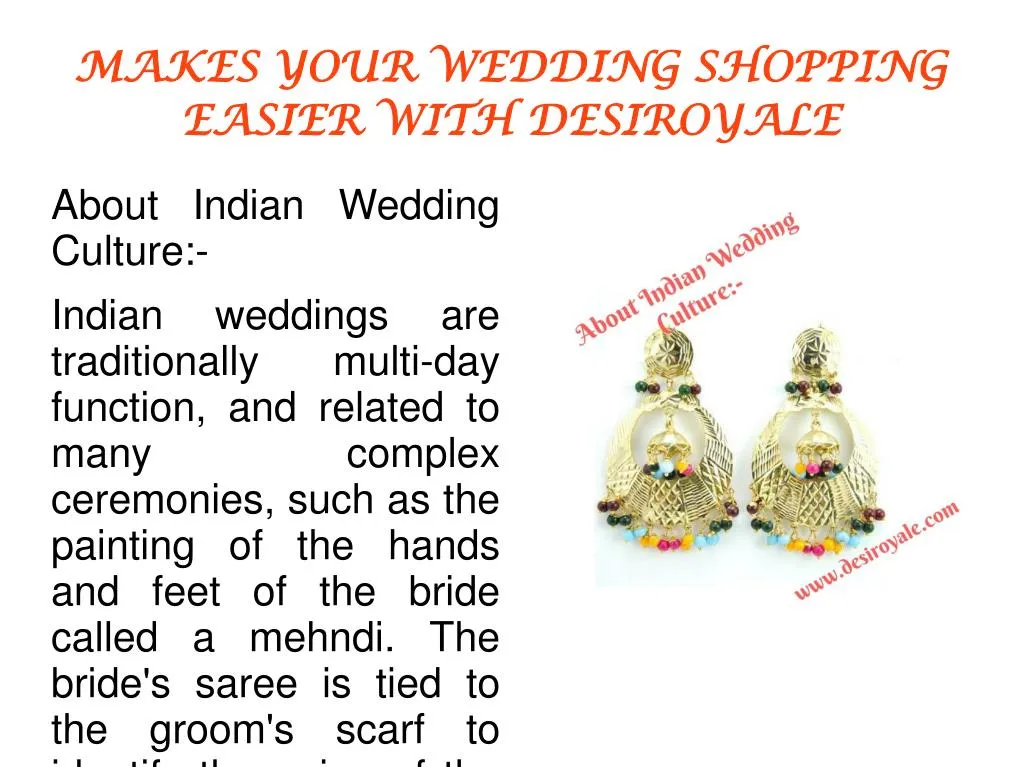 makes your wedding shopping easier with desiroyale