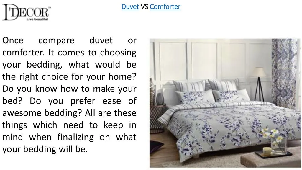 duvet vs comforter