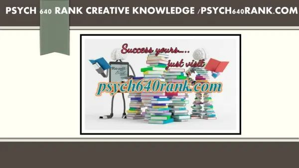 PSYCH 640 RANK creative knowledge /psych640rank.com