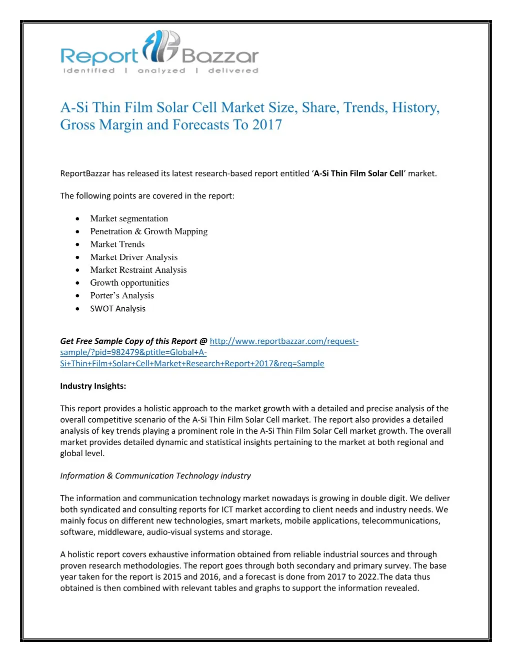 a si thin film solar cell market size share