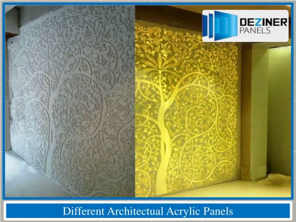 Different Architectual Acrylic Panels