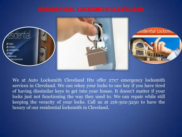 Emergency Locksmith Service Cleveland
