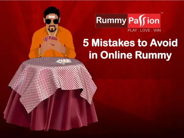 Online Rummy - 5 Mistakes to Avoid