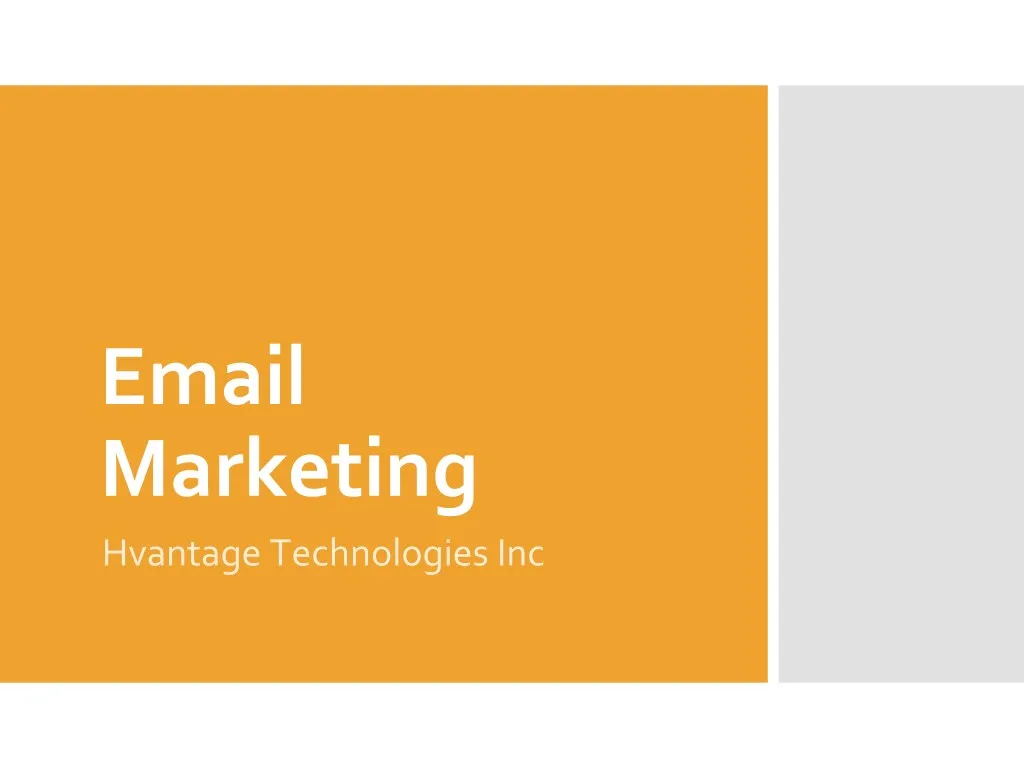 email marketing hvantage technologies inc