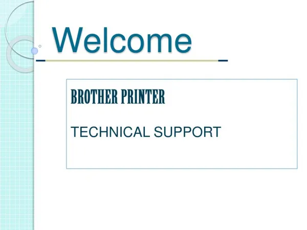Brother Printers Technical Support
