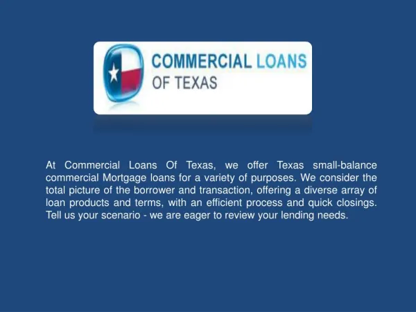 TX Co-Broker Commercial Loan