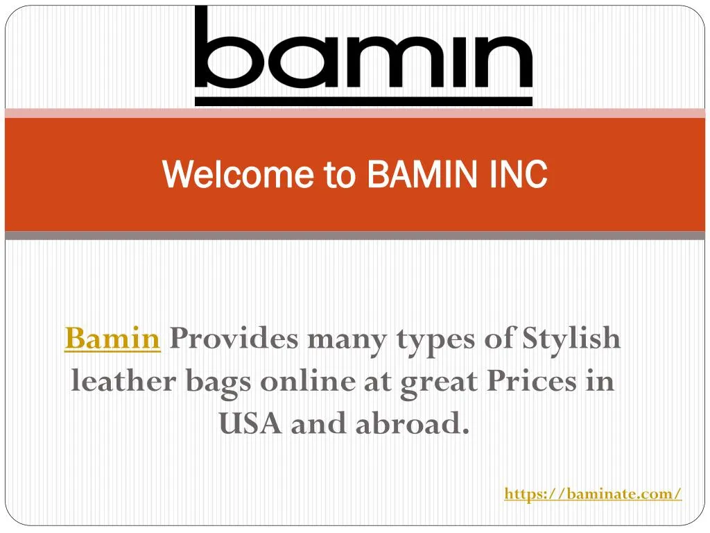 welcome to bamin inc