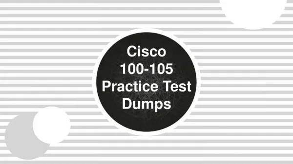 Download 100-105 exam with 100-105 practice test dumps