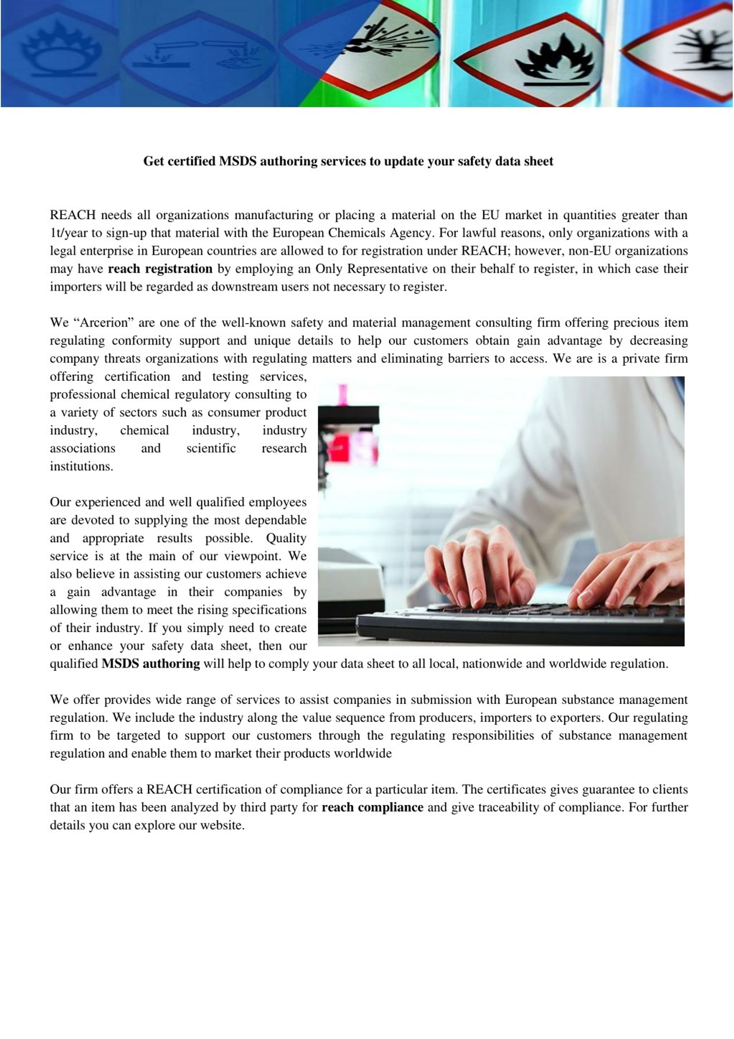 PPT - Get certified msds authoring services to update your safety data ...