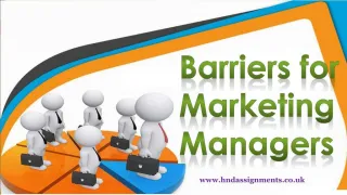 Barriers for Marketing Managers - slide 1