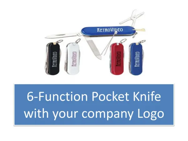 6-Function Pocket Knife with your company Logo