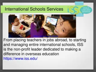International School - slide 1