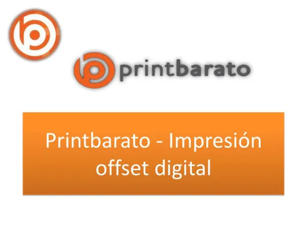 Printbarato - Impresión offset digital