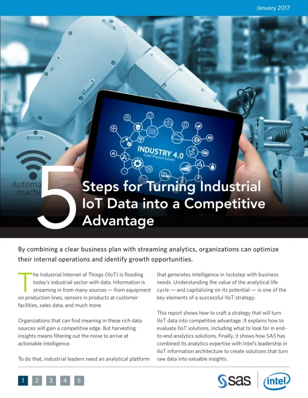 5 Steps for Turning Industrial IoT Data Into Competitive Advantage