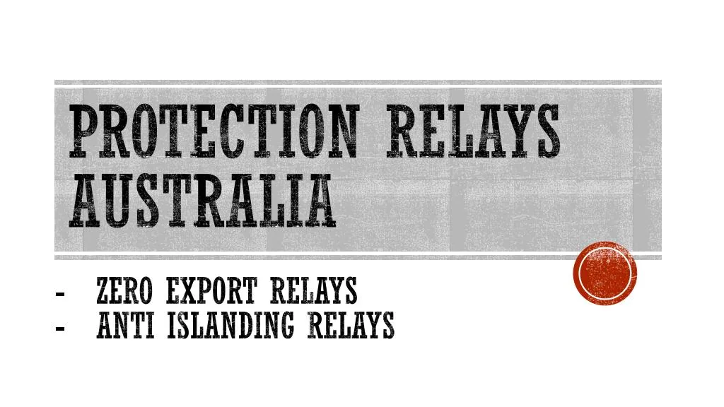 protection relays australia