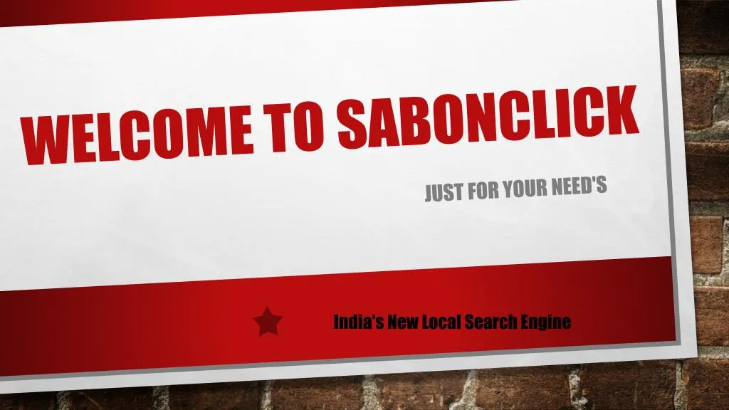 welcome to sabonclick
