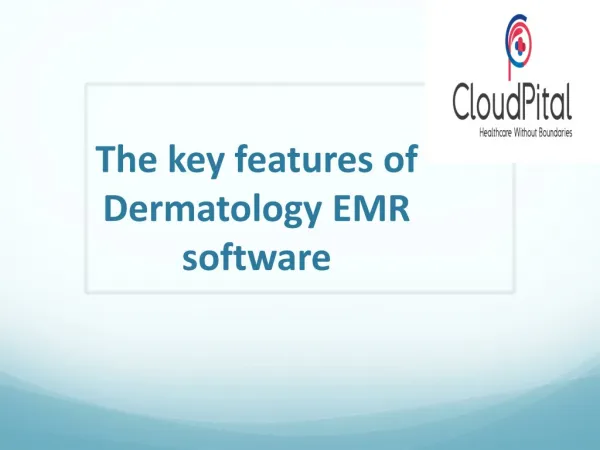 Dermatology emr software