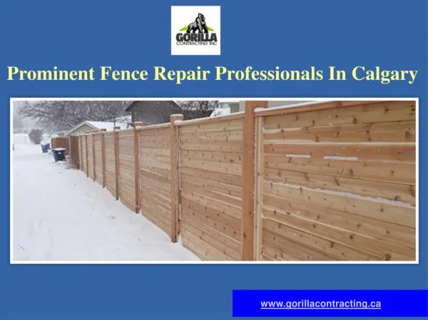 Wood Fence Repair Services In Calgary