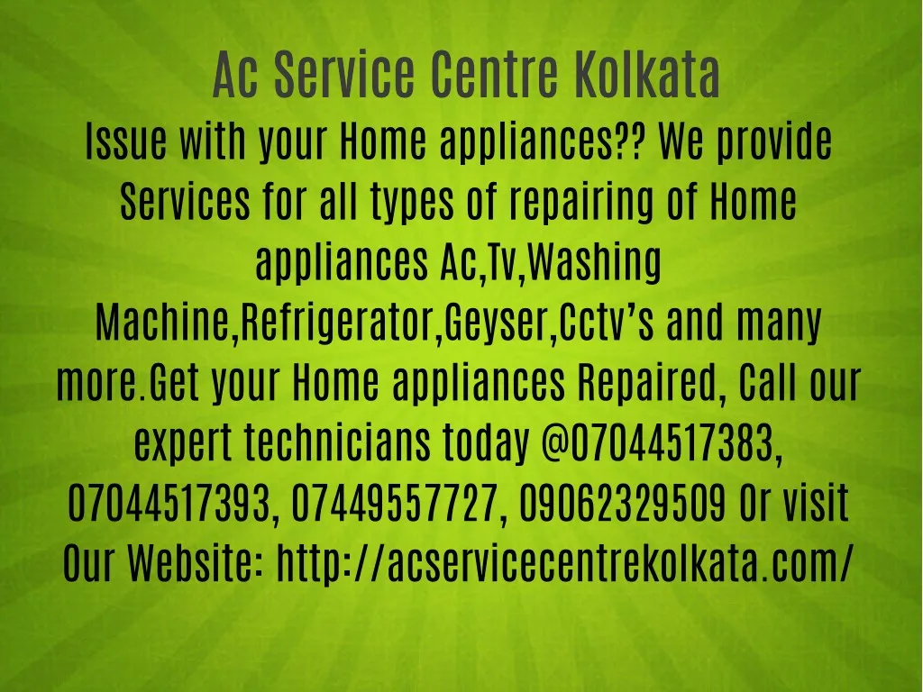 ac service centre kolkata ac service centre