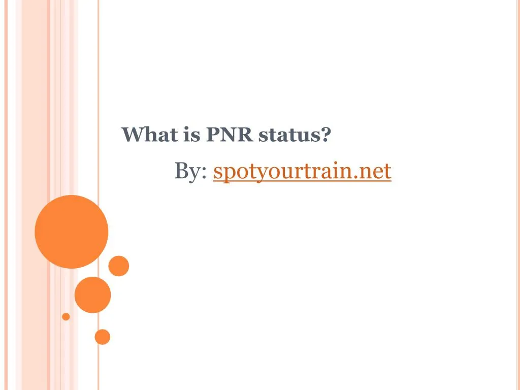 what is pnr status