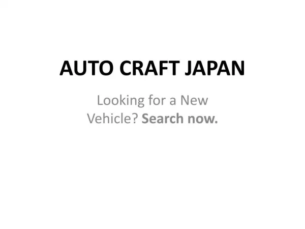 Auto Craft Japan