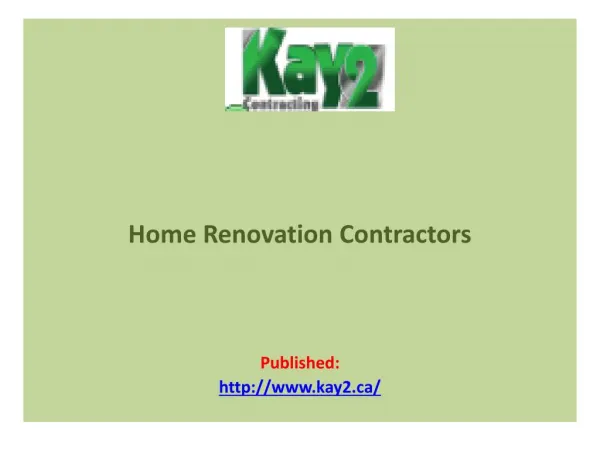Home Renovation Contractors