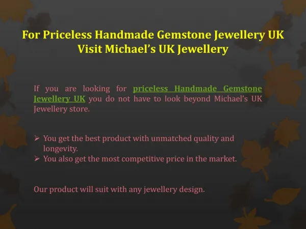 Excellent Designer Handmade Gemstone Jewellery