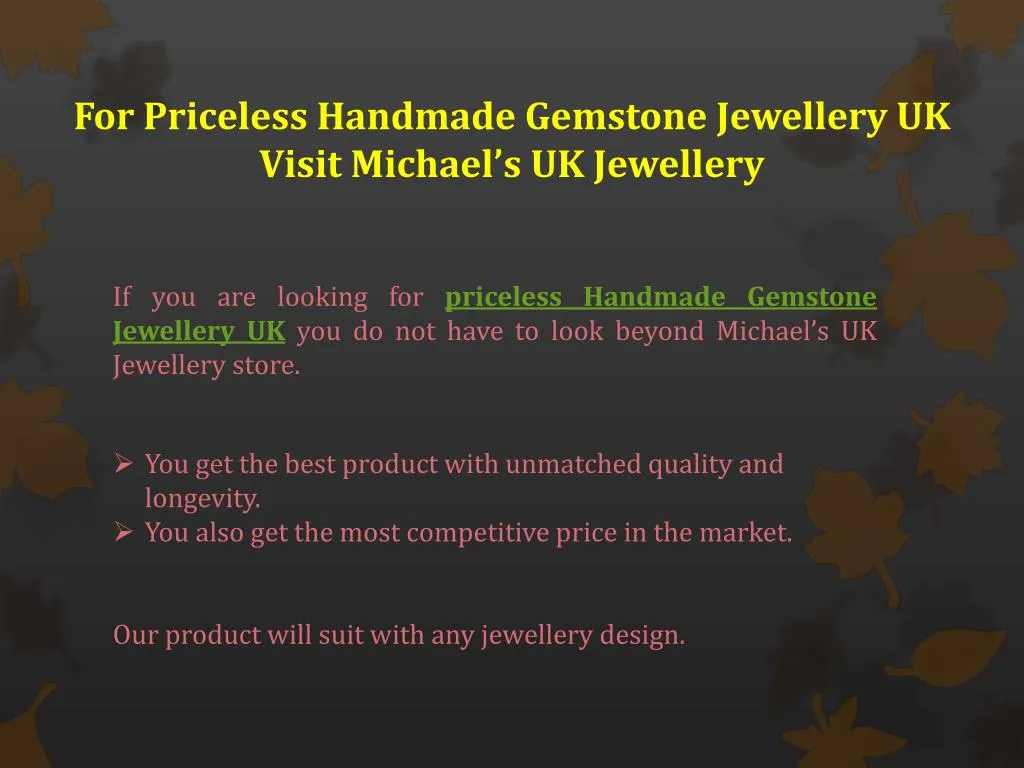 for priceless handmade gemstone jewellery