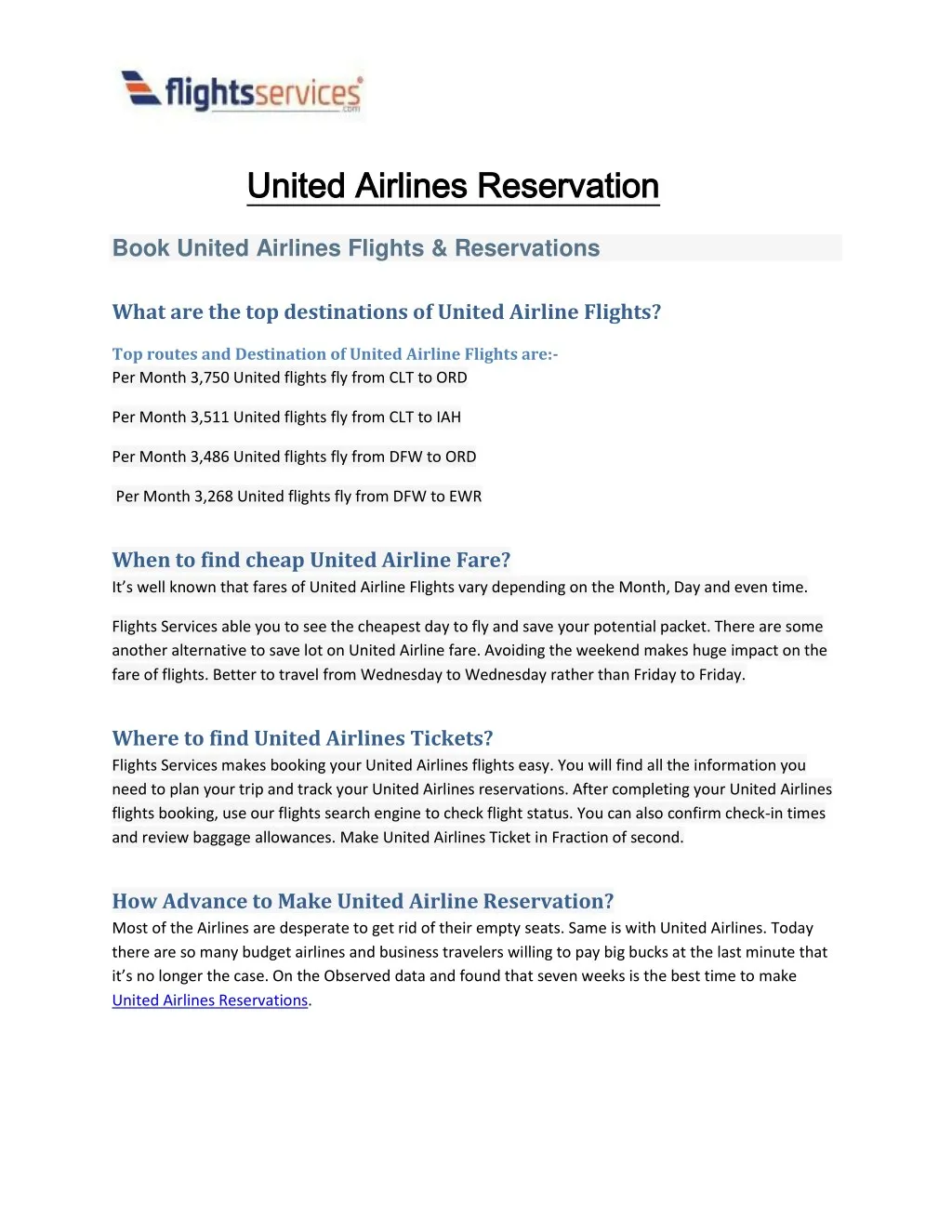united airlines reservation united airlines