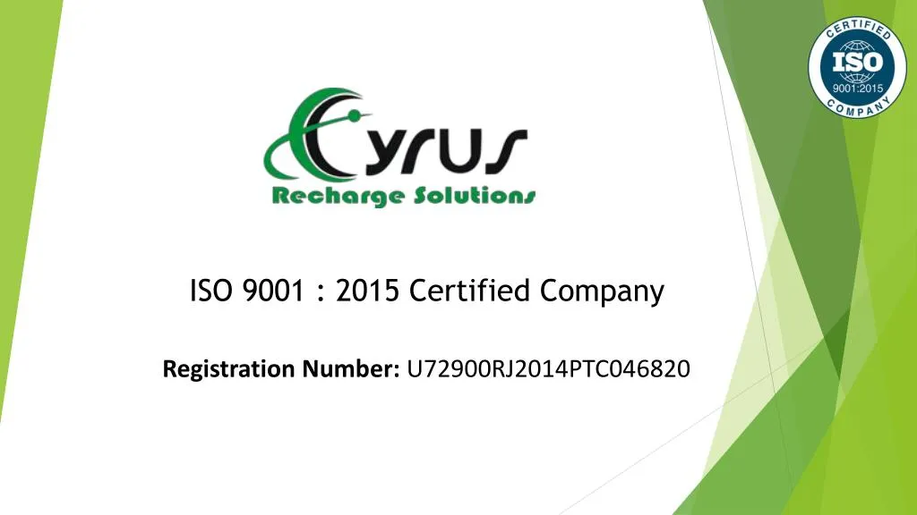 iso 9001 2015 certified company