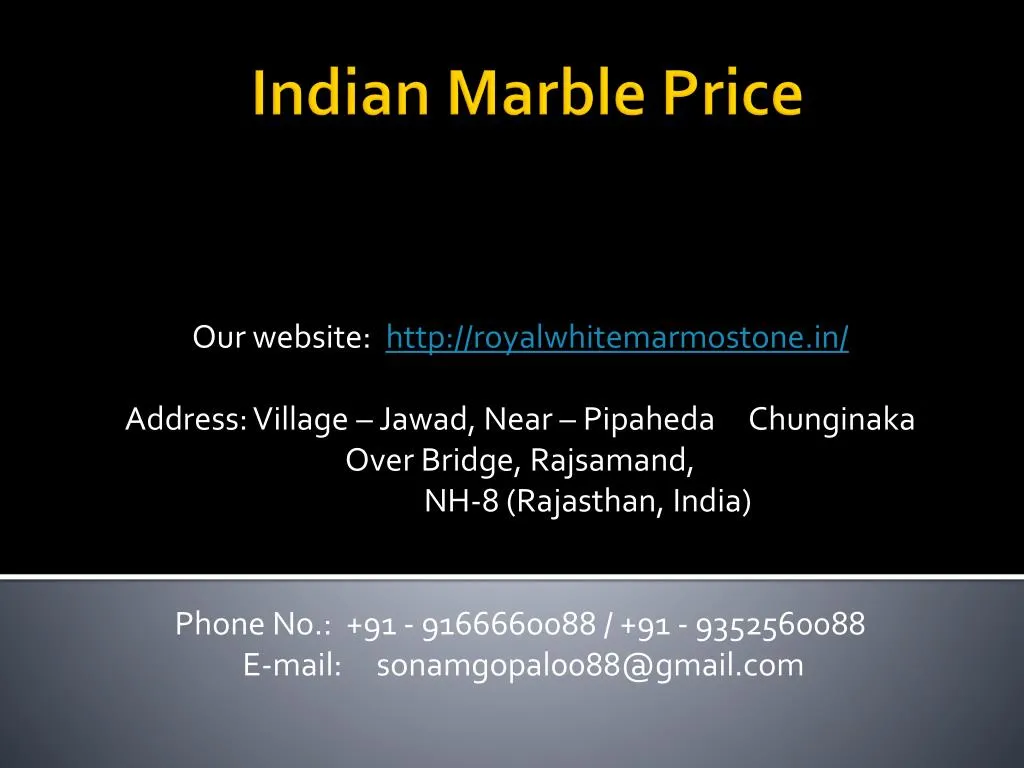 indian marble price