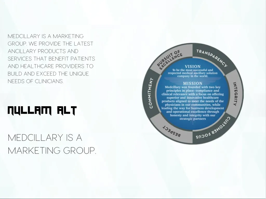 medcillary is a marketing group we provide
