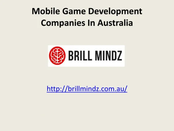 Best game development company in australia