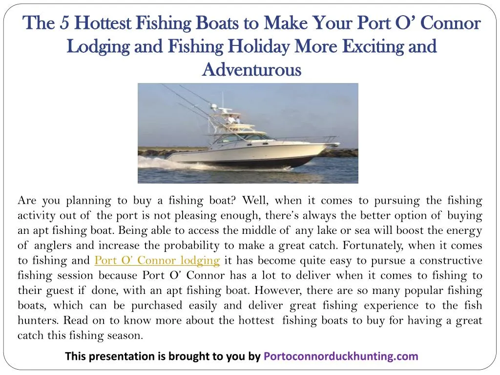 the 5 hottest fishing boats to make your port